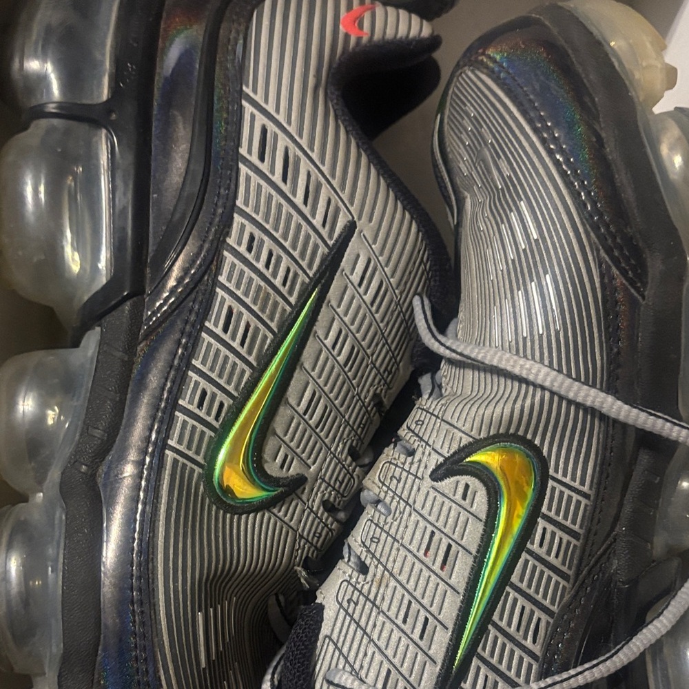 Nike Men's Gray and Black VaporMax Shoes